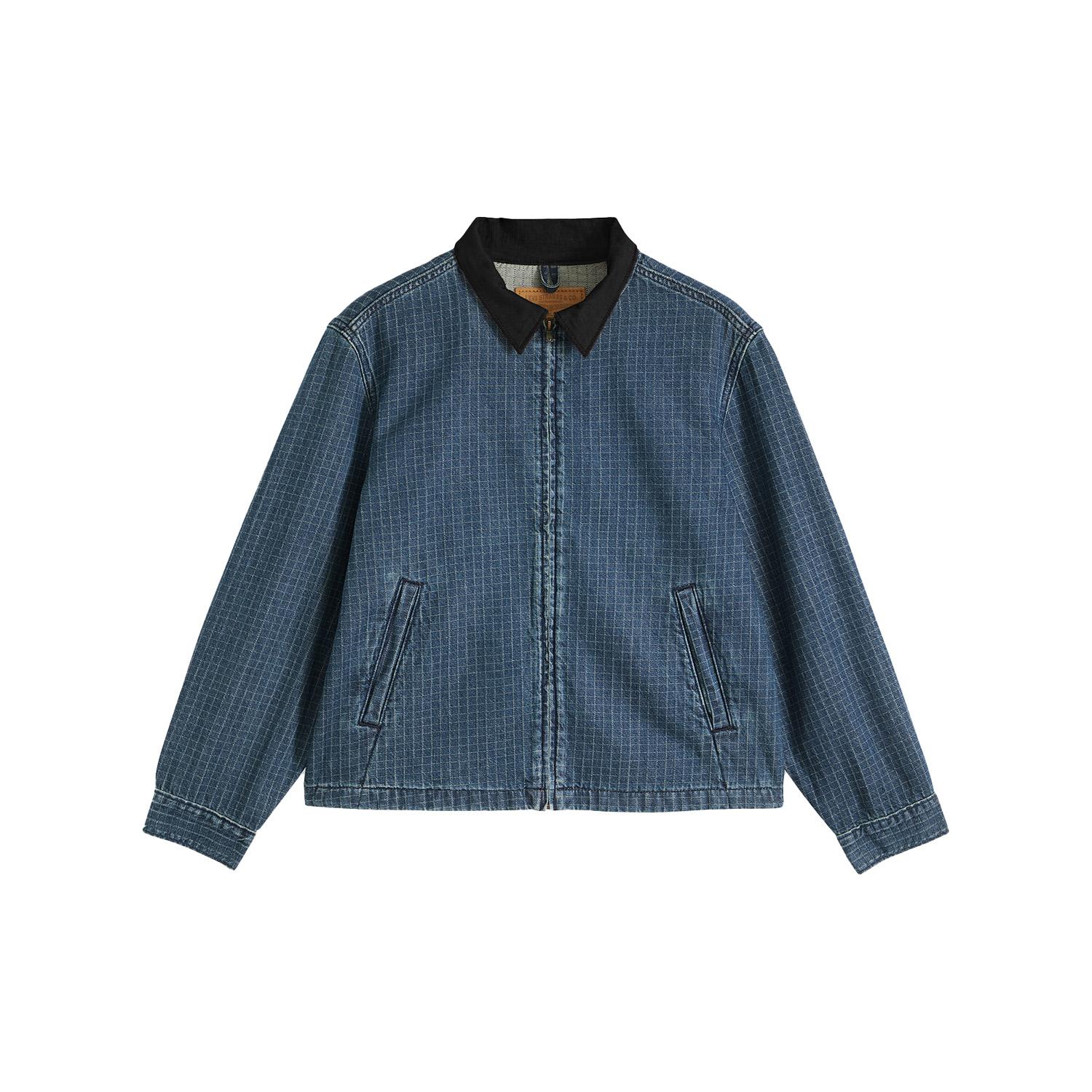 Levis Свободный Винтажный Стиль Удобная Универсальная Простая Модная Джинсовая Куртка Унисекс куртки 005AF-0000 L