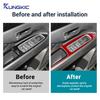 For Mitsubishi Outlander 2013-  Real Soft Carbon Fiber Sticker LHD RHD Car Window Lift Button Panel Interior Accessories