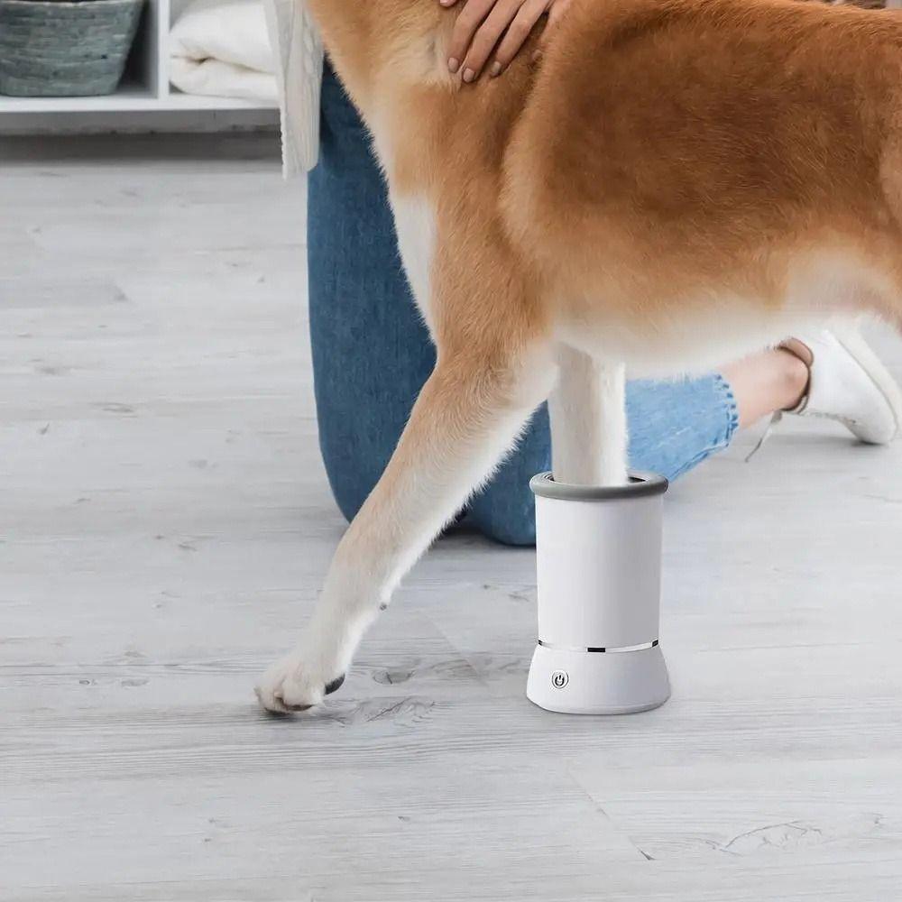 Usb Charging Electrical Pet Paw Cleaner Silicone/Plastic Dog Paw Cleaning Cup  Cat Dog Paw Cleaner