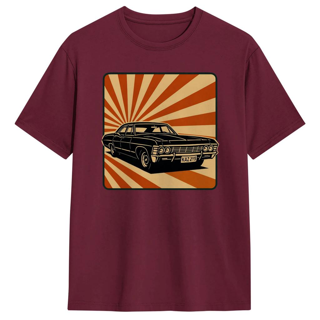 Retro Baby Supernatural TShirts Unisex  Funny 100 Cotton Tees Round Collar Short Sleeve T Shirt Printed Clothing