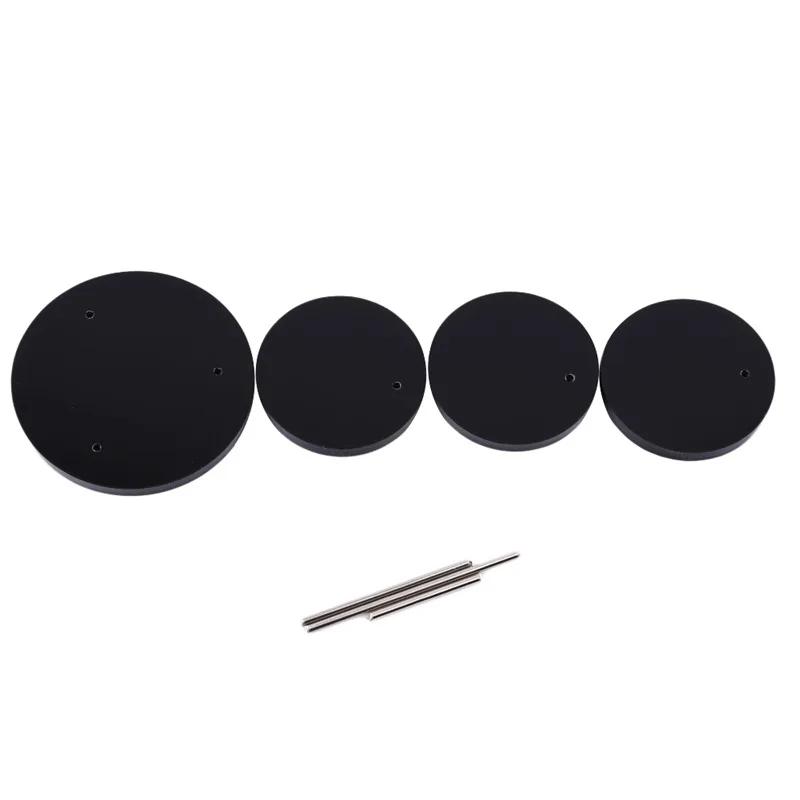 3-úrovňový organizér na šperky Stojan na kozmetiku Priehľadný Biela Čierna Akryl Náušnice Náramok Náhrdelník Stojan na make-up