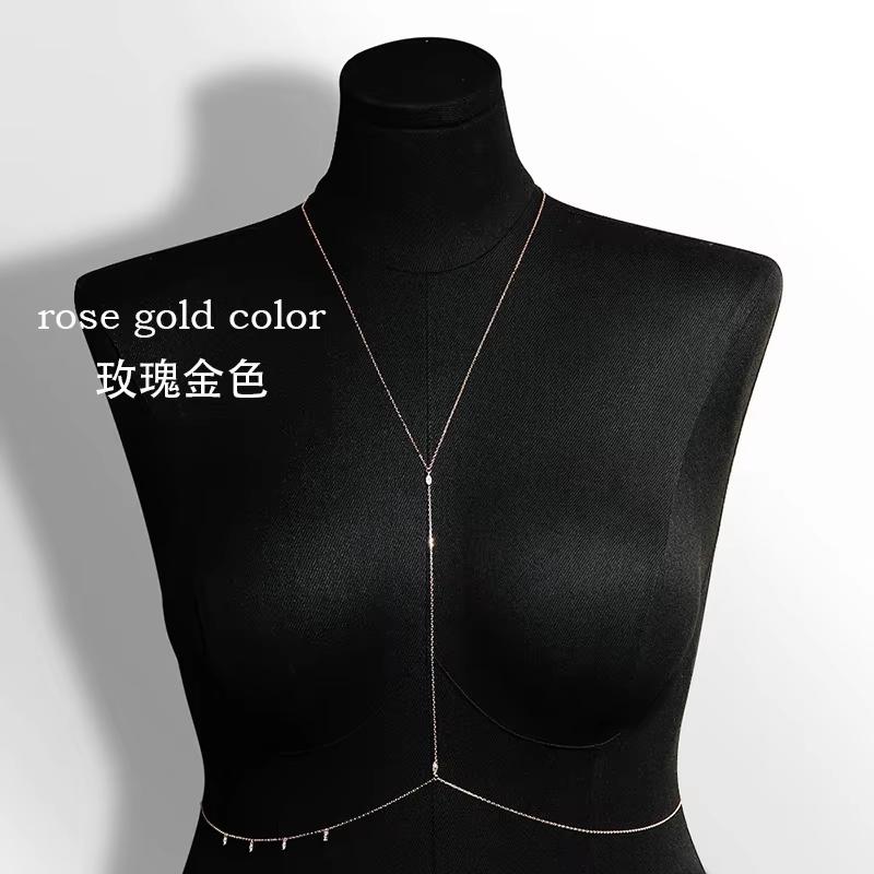 

Smyoue Marquise Cut All Moissanite Lab Diamond Body Chain for Women Adjustable Sexy Body Jewelry 925 Silver Plated 18K