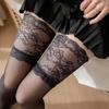 Women's Lace Stockings Sexy Fashion Ladies Women Sheer Stay Up Thigh High Stockings Summer Nightclubs Pantyhose Cross Stockings