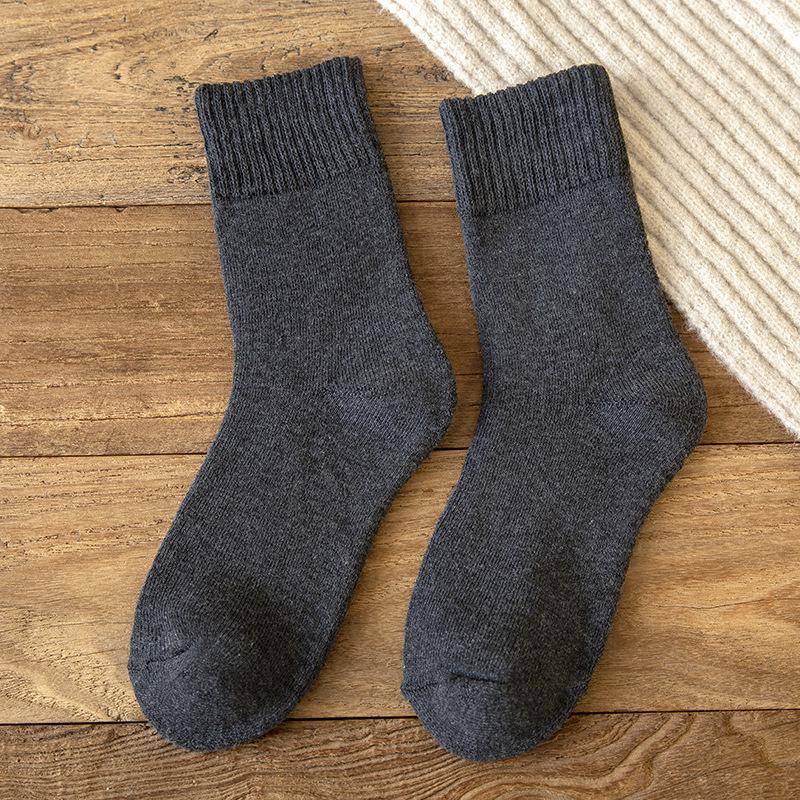 

Женские толстые махровые носки, устойчивые к холоду - теплые носки средней длины из плюша для пола и сна One Size Bare Socks