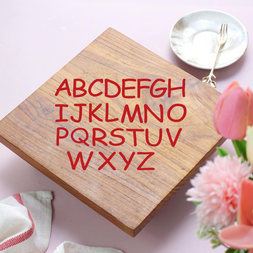 Faça Você Mesmo Embelezamento e Decoração do Quarto Infantil Adesivos de Parede com uma Combinação de Letras Inglesas Números Símbolos e Corações