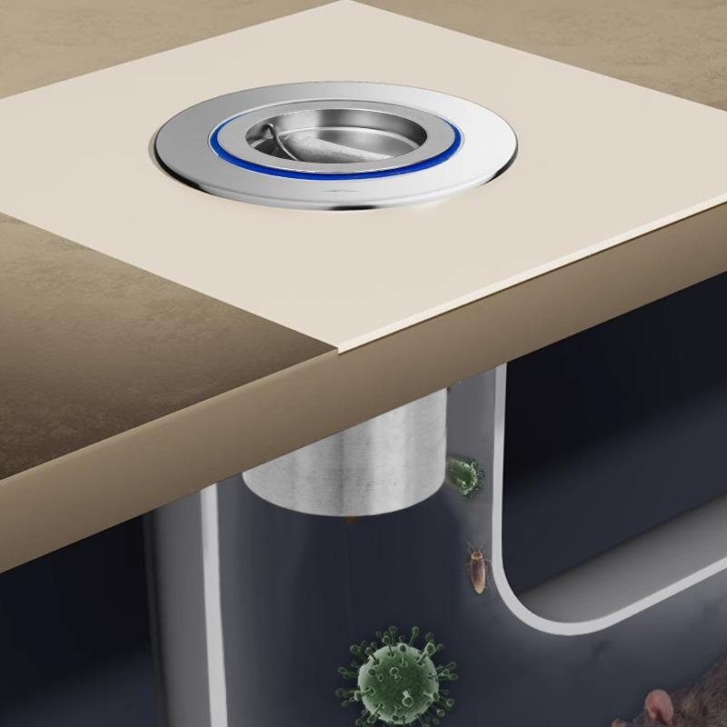 Brass Floor Drain Inner Core Sewer Anti-odor Anti-insect Tool Bathroom Closed Cover Shower Waste Drain Cover Backflow Preventer
