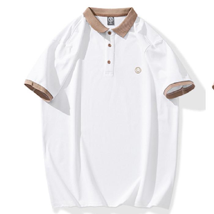 New Summer Men's Short-sleeved Top Thin Loose Lapel Short-sleeved POLO Shirt