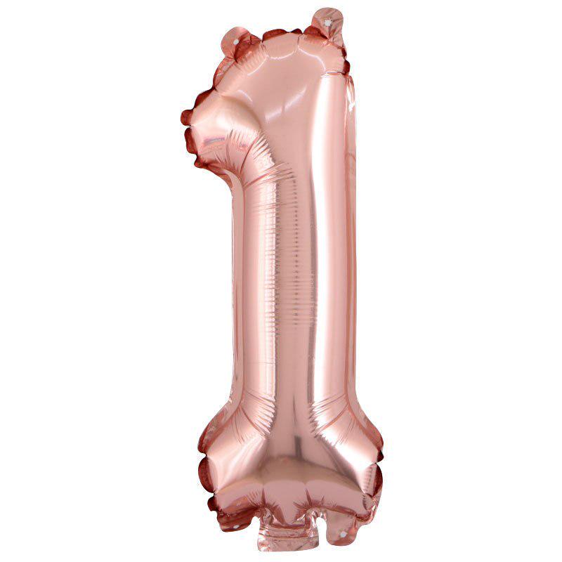 32inch Gold Rose Blue Silver Number Aluminum Film Balloons Digital Baby Shower Christmas Wedding Happy Birthday Party Decoration