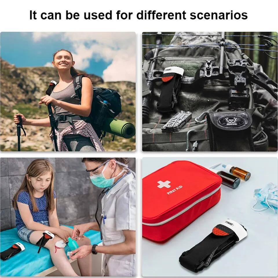 Opaska uciskowa bojowa medyczna opaska uciskowa taktyczna wojskowa na wypadek nagłego wypadku z długopisem pierwsza pomoc sprzęt kempingowy do eksploracji na świeżym powietrzu