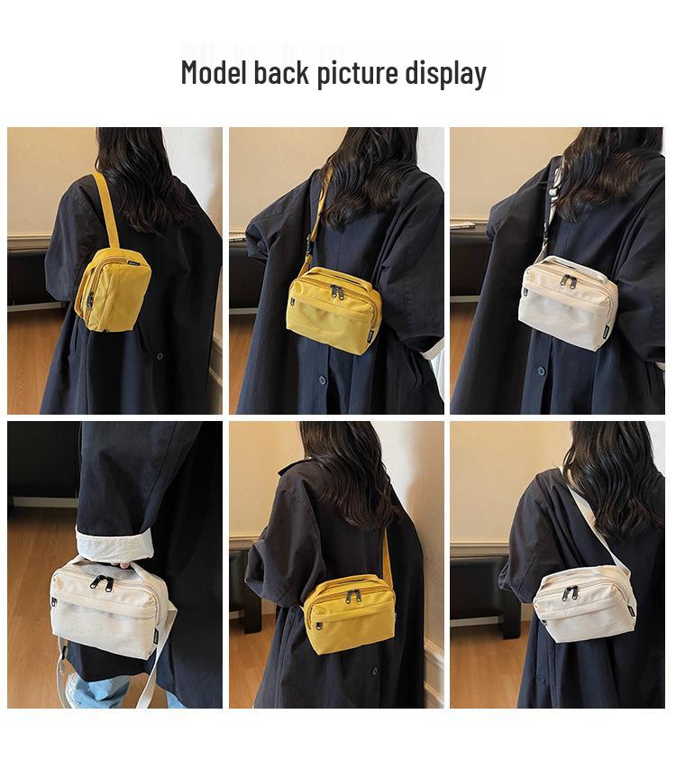 Women's Lightweight Nylon Crossbody Bag - Compact Casual Handbag for Commuting & Going Out