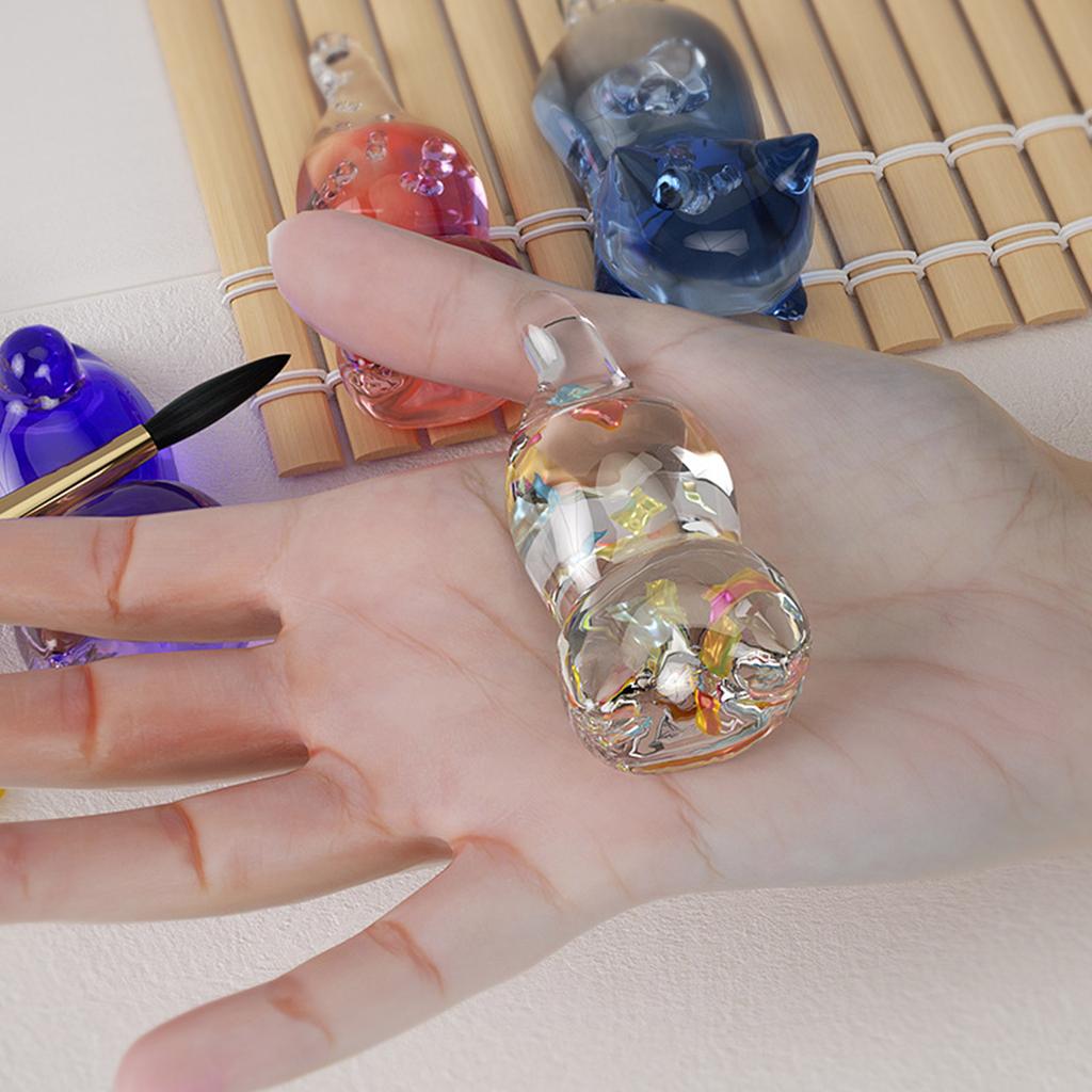 Pendant Molds Keychain Jewelry Mould Small Cat Shape Silicone Keychain Moulds Silicone Material DIY Hand-Making Tools