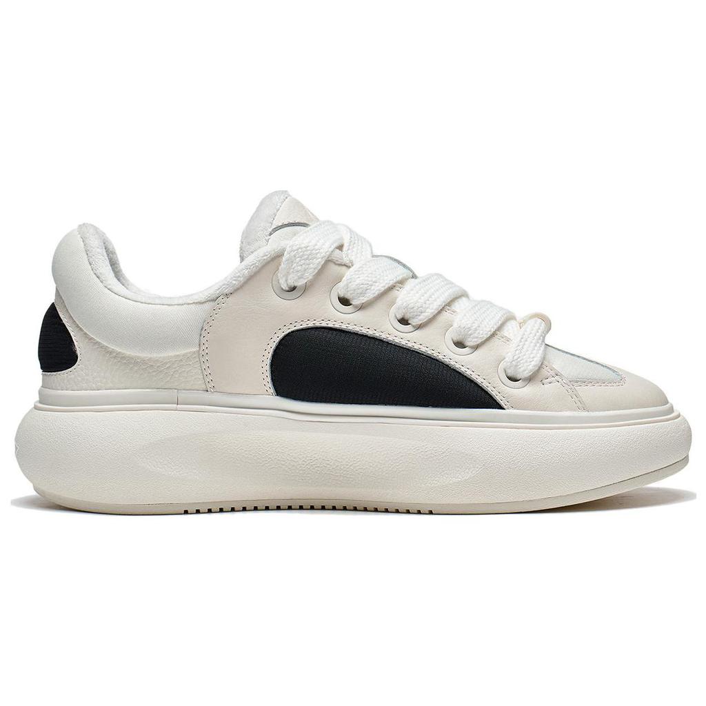 New LiNing Yun You C4D Cushioned Slip Resistant Low Top Casual Shoes Men's Black White AZGT089-1
