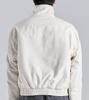 Button Seoul Crop Heavy Boa Two-Way Work Jacket (Ivory)
