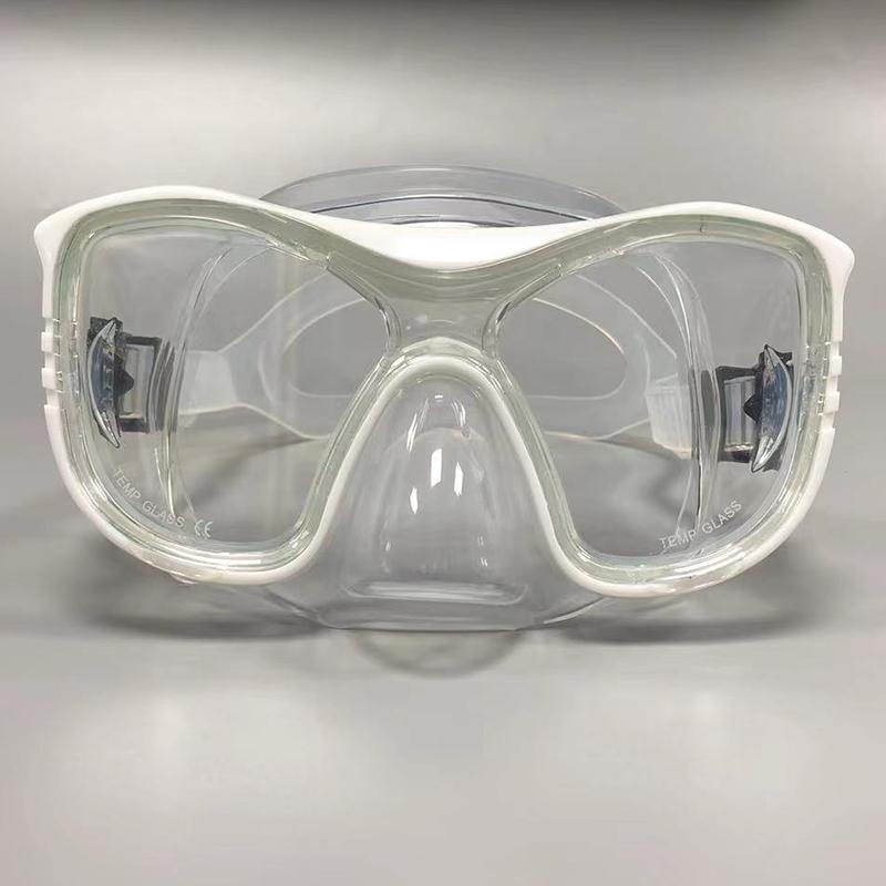 HB Adult Universal Diving Goggles Professional Large Frame Fisherman Goggles HD Free Diving Mask Swim Snorkeling Mask