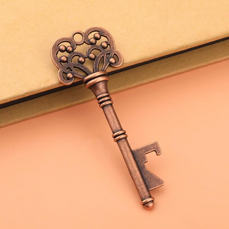 

Винтажный ключ в форме открывалки для бутылок, брелок для ключей, металлический брелок для пива, бар медный