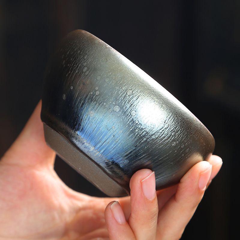 Chinese Jianzhan Teacup Creative 12 Zodiac Ceramic Tea Cup Stargazing Inlaid Animal Large Teacup