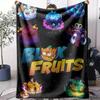B-Blox Frutta Coperta Morbida in Flanella Coperta Estiva Leggera Accogliente per Sonnellino su Divano Letto Viaggio