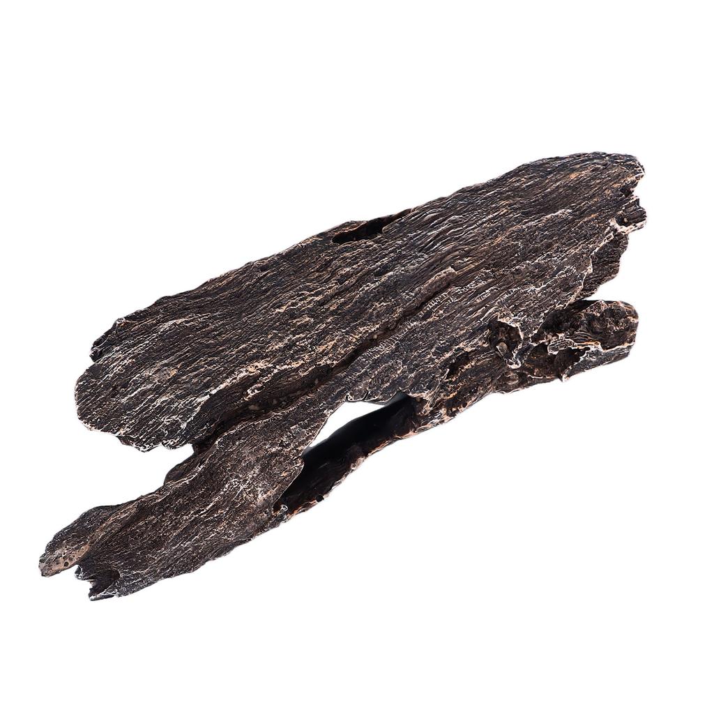 Bark Aquarium Decoration Hiding Place Resin Hollow Trunk Hideout Aquarium Ornament for Reptiles