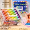 Soft Tip Direct-Ink Acrylic Marker & Stacking Box – Non-Bleeding, Strong Coverage for Elementary Students