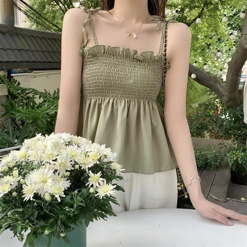 Solid Color Fashion Women Hotsweet Basics Backless Casual Y2k Sexy Clothes Elegant Top