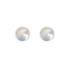 Sterling Silver Mermaid Princess Pearl Stud Earrings for Women - Niche Design, Light Luxury, Perfectly Round, Large (2025 Edition)