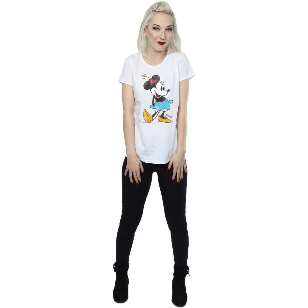 Disney Womens/Ladies Classic Minnie Mouse Cotton T-Shirt
