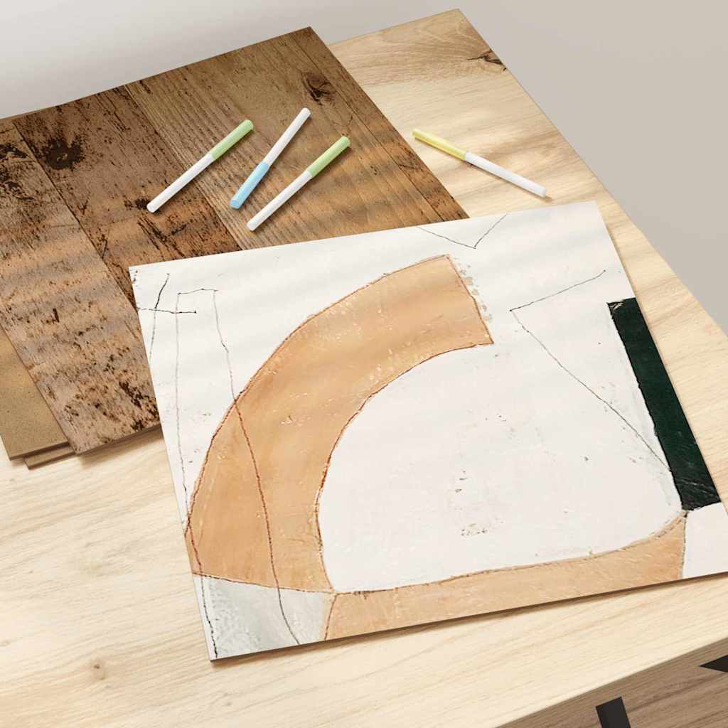 Decorative Panels 50 Pcs Reclaimed Wood Look 30 X 30 X 0.27 Cm Wood Based Material