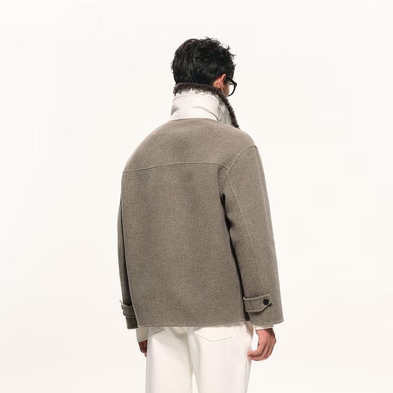 Men's 2025 Winter Lapel Wool Blend Jacket