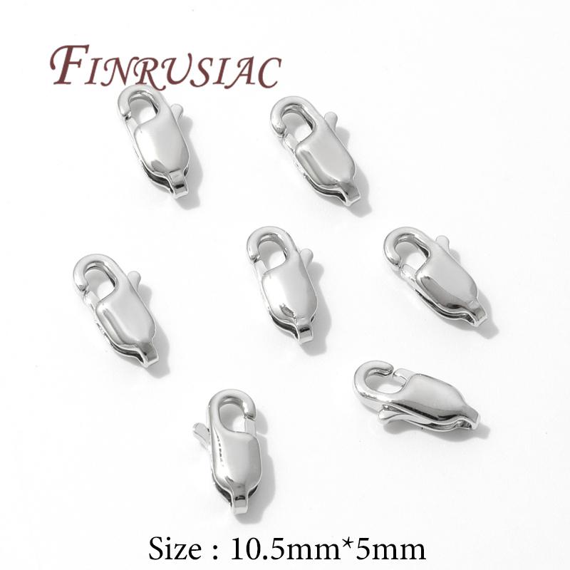 18K Gold Plated Lobster Clasp For Jewelry,Fasteners For Bracelets Accessories,Connector Clasps Findings For DIY