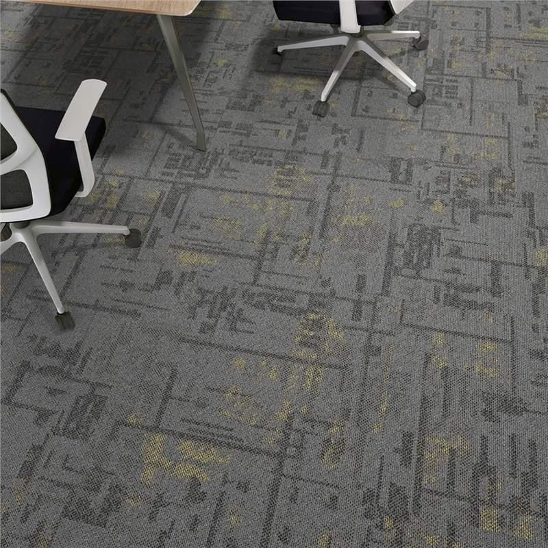 Thickened Commercial Office Carpet Tiles for Large Area Flooring