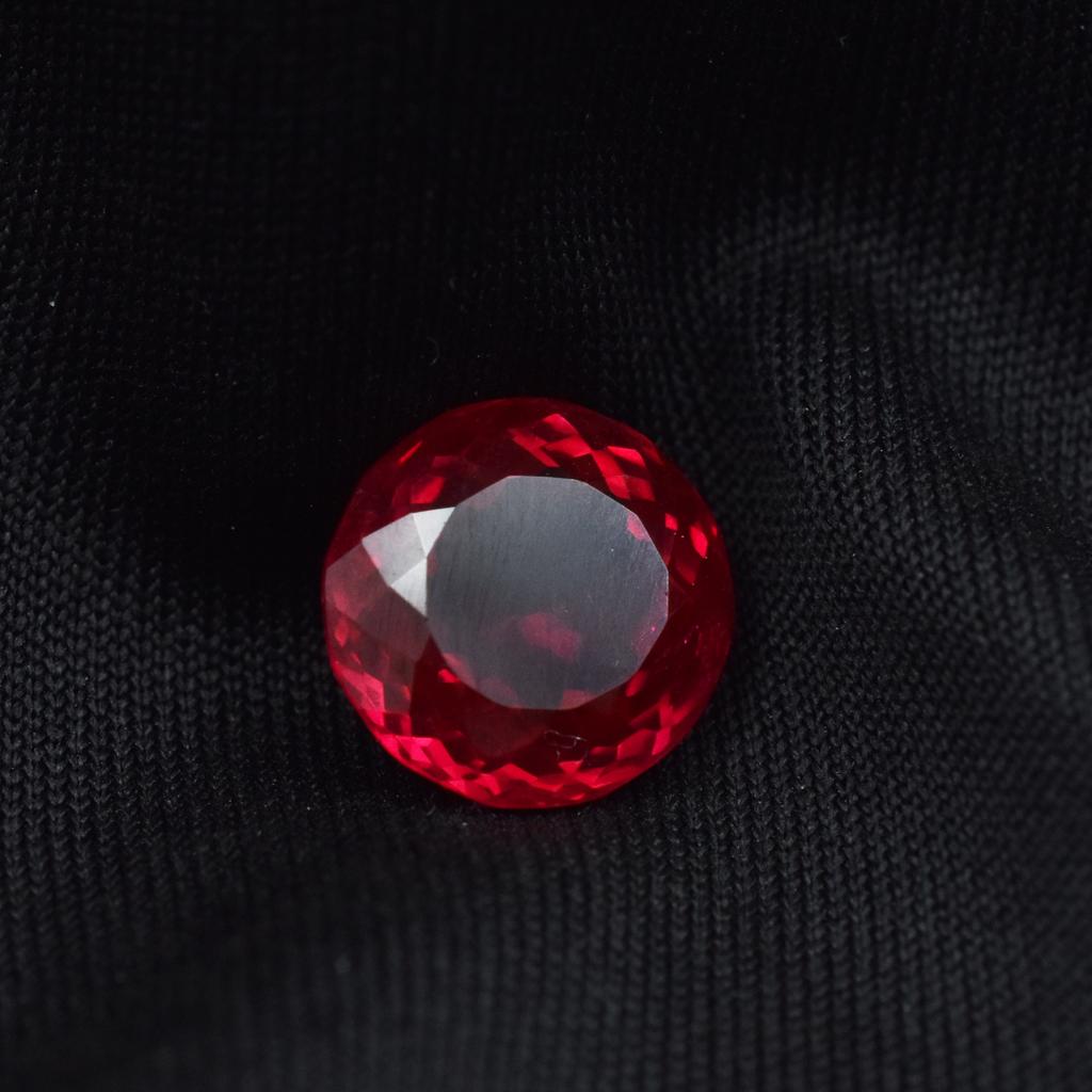 Natural Red Ruby 6.15 Carat Round Cut CERTIFIED Loose Gemstone AR-3359-SA