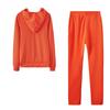 2025 Fall/Winter Women's Casual Solid Color Sportswear: Zipper Pocket Two-Piece Set