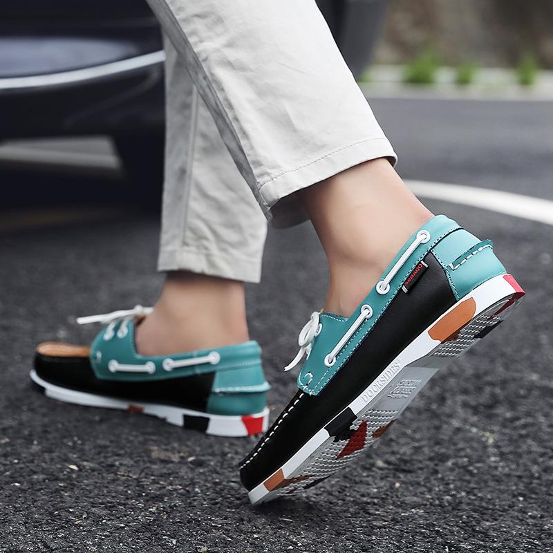 Casual Versatile Men's Shoes Large Size Sailing, Korean Style Trendy Driving Beans Shoes Casual Shoes Leather Shoes