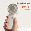 26-Year Model Ultra-Fast 6-Speed Portable Handheld USB-Charging Mini Fan with Powerful Ice Pack Cooling.