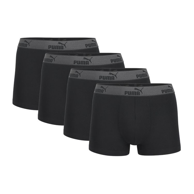 Puma Solid Color Letter Logo Sports Casual Boxer Briefs Men underwear Black 591520002-666