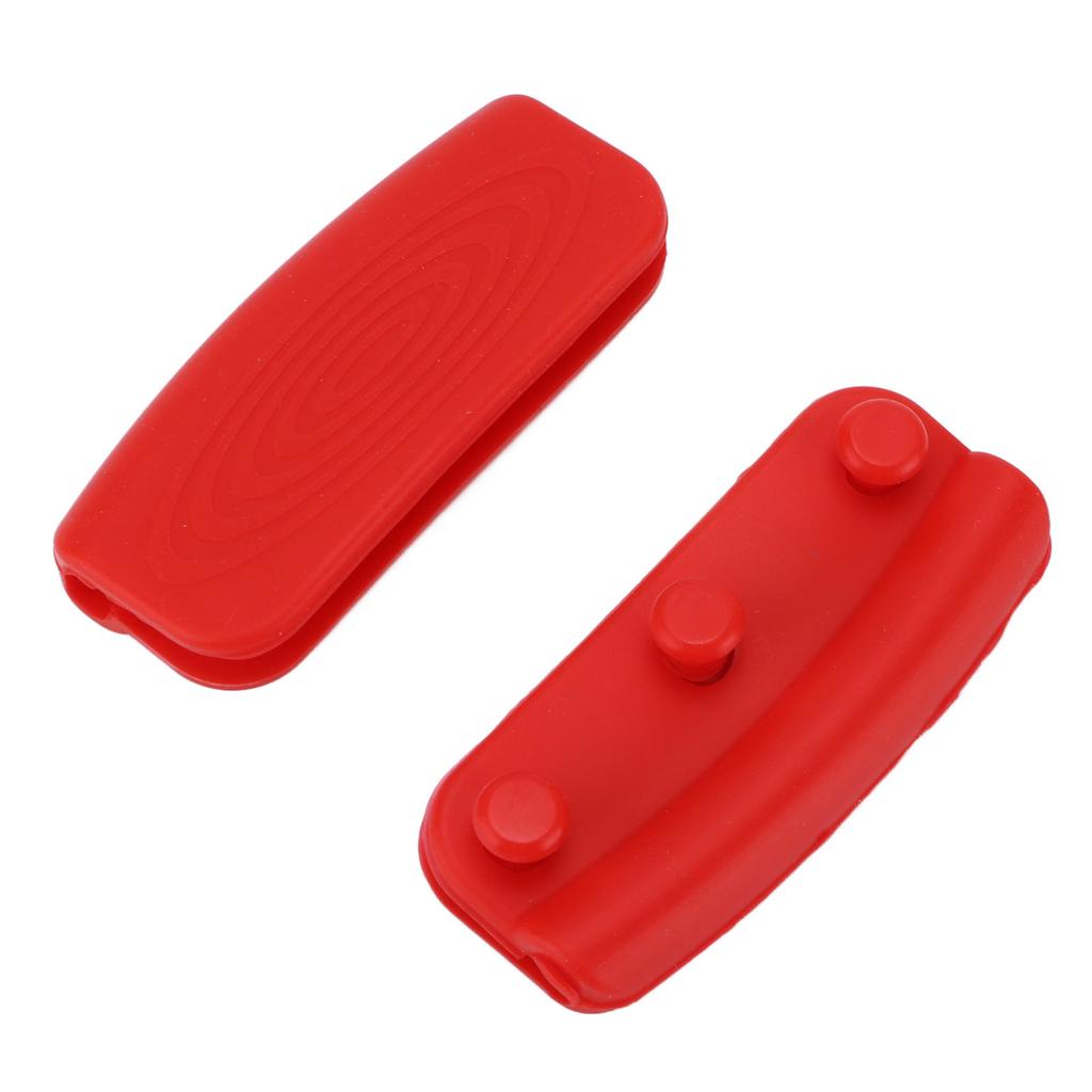 2 st Silikon Grythandtagshållare Grytlapp Ärm Värmeisolerad Stekpannhandtagsskydd för Kök