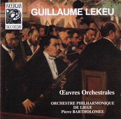 CD GUILLAUME LEKEU - Orchestral Works RIS084067 Ricercar France Classical Used