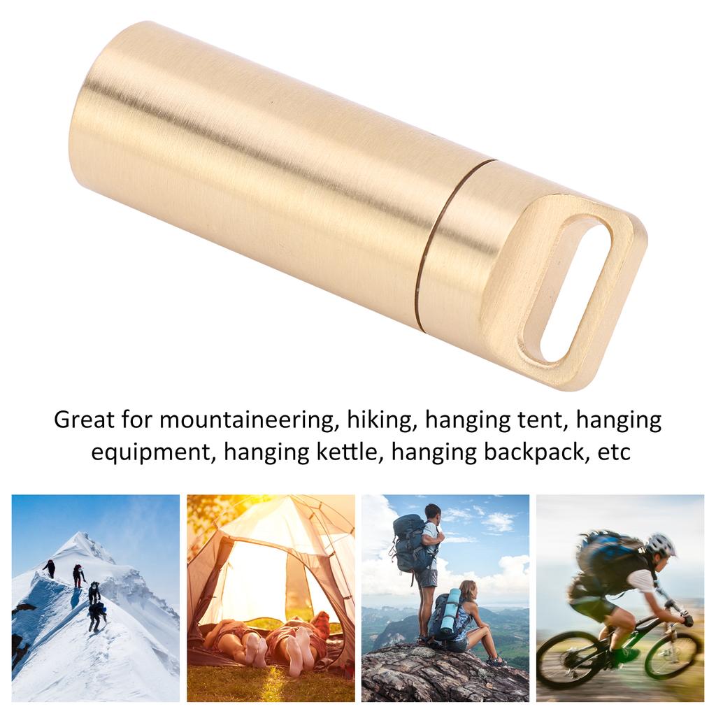 Tragbarer Kupferkapsel-Box-Halter für den Außenbereich, Reise-Tablet-Behälter, Organizer, wasserdicht