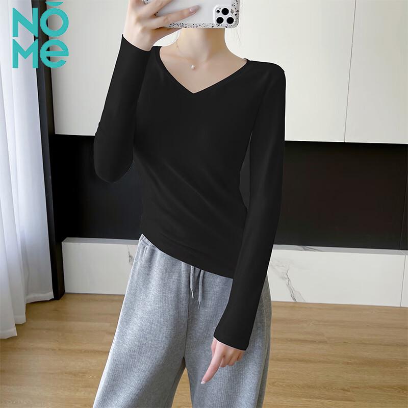 Women s V-Neck Long Sleeve Slim Fit Base Layer T-Shirt 2XL