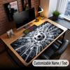 Soccer Theme Custom Mouse Pad Personalized With Name Text Customized Desk Mat For Office Home Decor