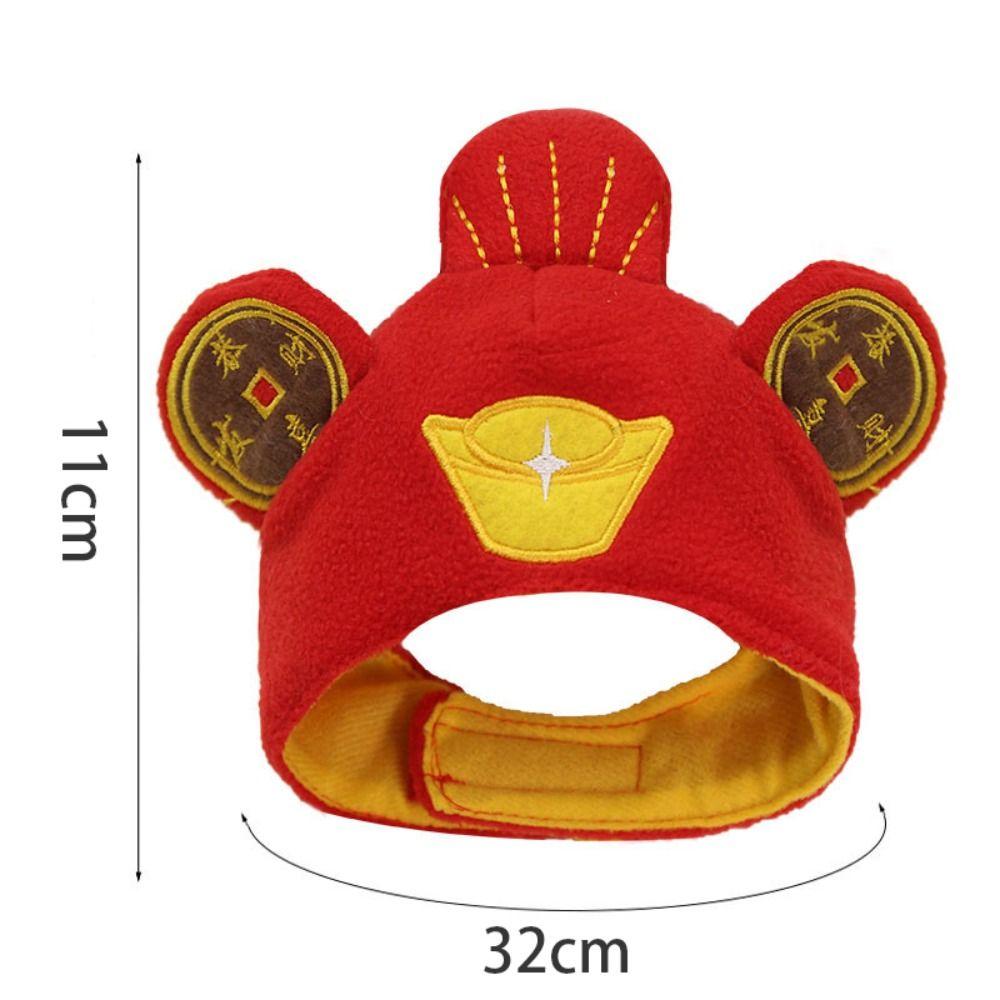 Niedliche Katzen-Haustiermütze, festliche Atmosphäre, warme Plüsch-Katzenmütze, Dekoration, Haustier-Katzenmütze