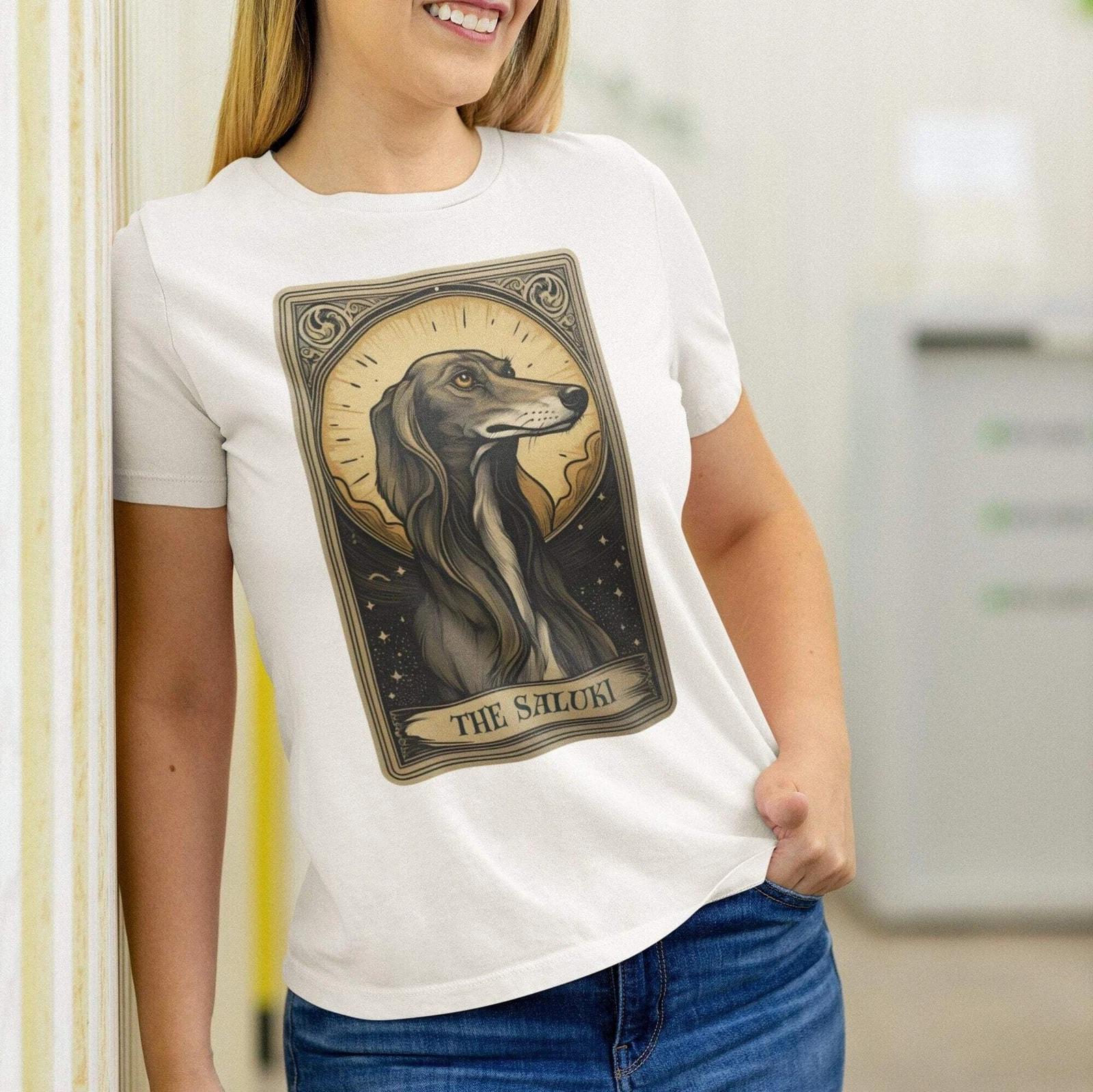 The Saluki Tarot Card Shirt, Saluki Dog 3XL