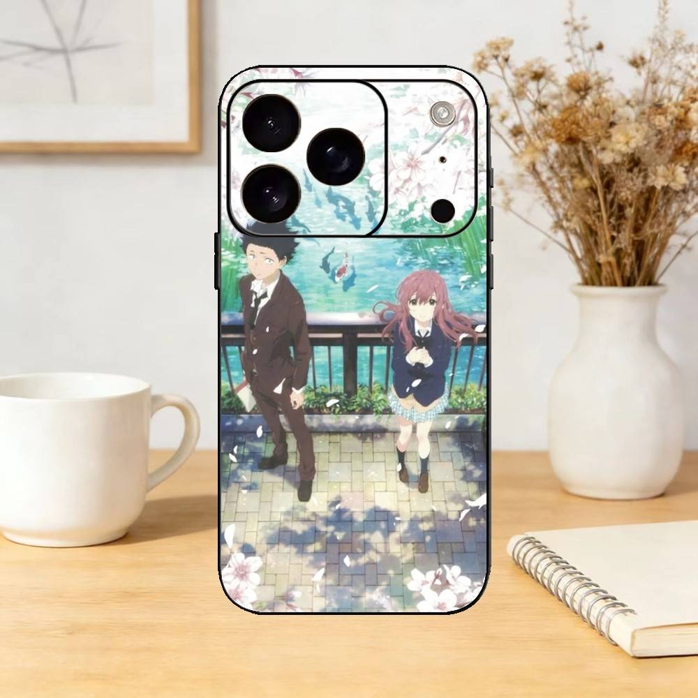 A Silent Voice Shoya Nishimiya Phone Case Silicone black Soft For IPhone 17,16,15,14,13,12,11,SE,Plus Pro Max