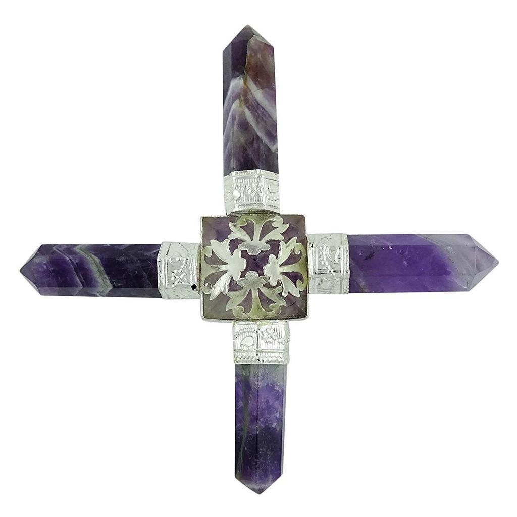 Harmonize Amethyst Pyramid Feng Shui Energy Generator Spiritual Reiki Healing