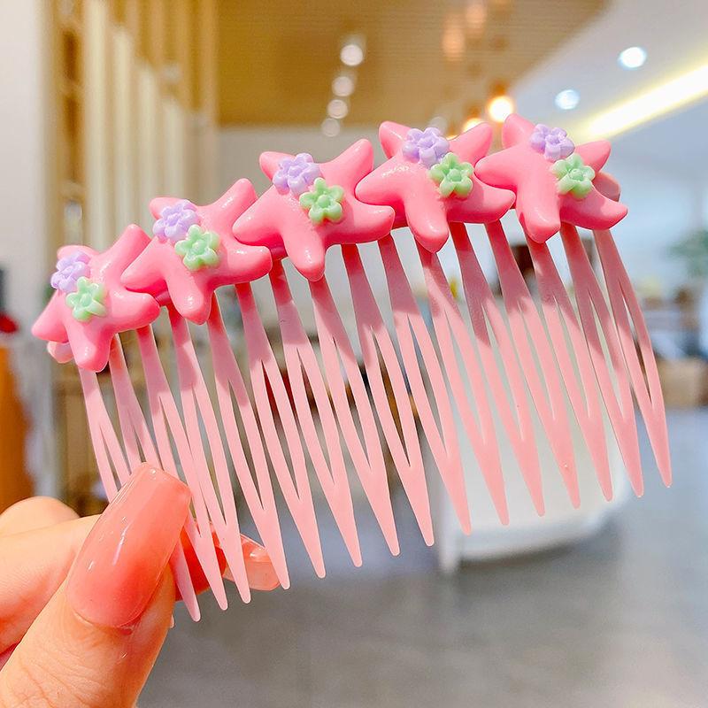 Mode Kinder Haarnadel Kleine Mädchen Pony Gebrochenes Haar Haarnadeln Mädchen Candy Farbe Süße Nette Einsatz Kamm Frauen Haar Zubehör