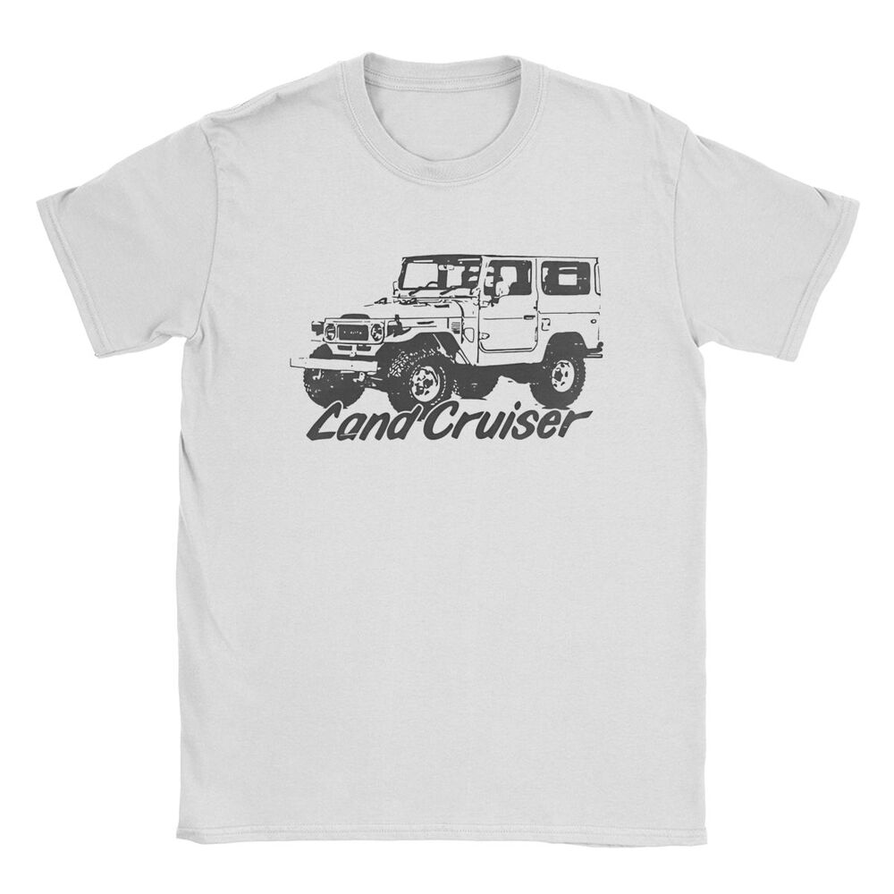 Land Car Cruiser J80 Route T-Shirt Homme Vintage Série 80 T-Shirt Coton Vintage Col Rond Manches Courtes T-Shirt Nouveauté Hauts