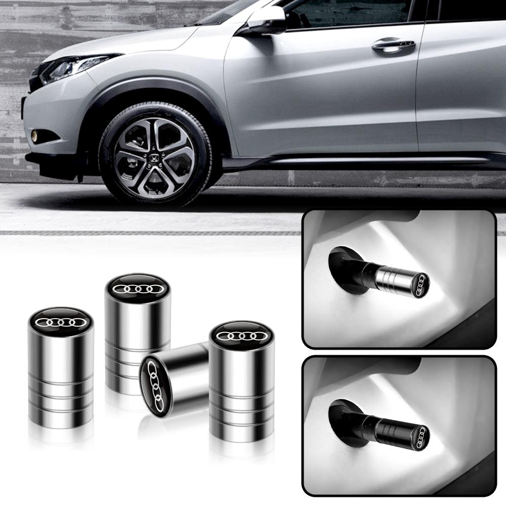 Car Wheel Tire Valve Caps Tyre Rim Stem Covers Airdust for OOOO Audi RS S SLINE A1 A3 8P A4 B5 B7 B8 A5 A6 C6 C7 Q3 Q5 Q7 A7 A8
