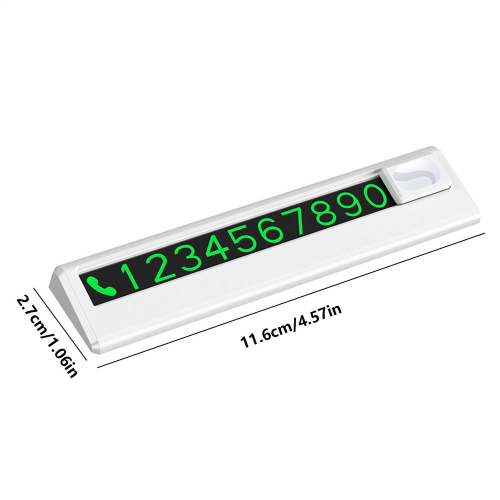 Car Temporary Parking Plate Mini Temporary Car Phone Number Plate Glow and Car Phone Number Plate for SUV and Car