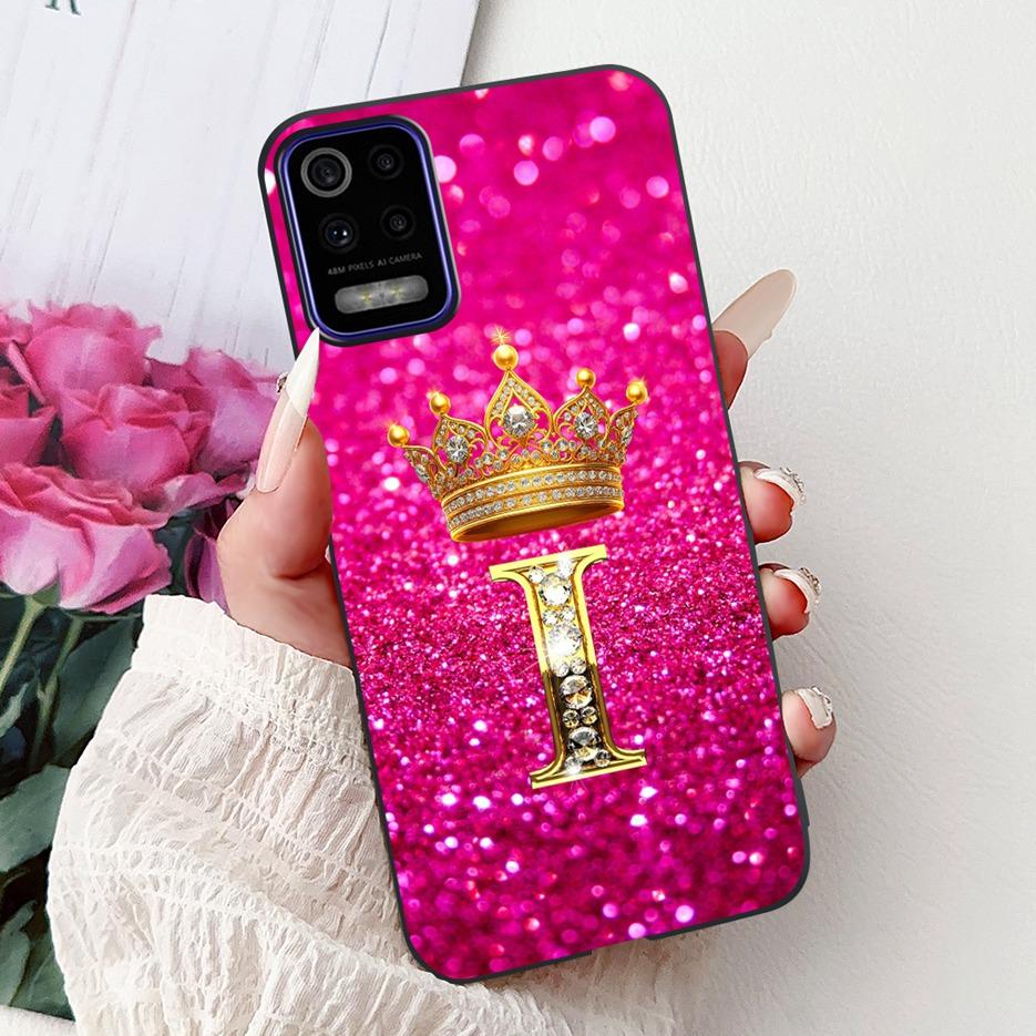 Pro pouzdro LG K52 2020 LM-K520 Nové Módní Korunní Písmena Kryt Měkký Silikonový Kryt na Telefon Pro LG K62 LM-K525 K 52 LGK52 LGK62 Fundas