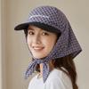 Fashion Korean Style Headscarf Baseball Hat Plaid Y2k Strappy Scarf Hat Spicy Girls Retro Scarf Baseball Cap Street